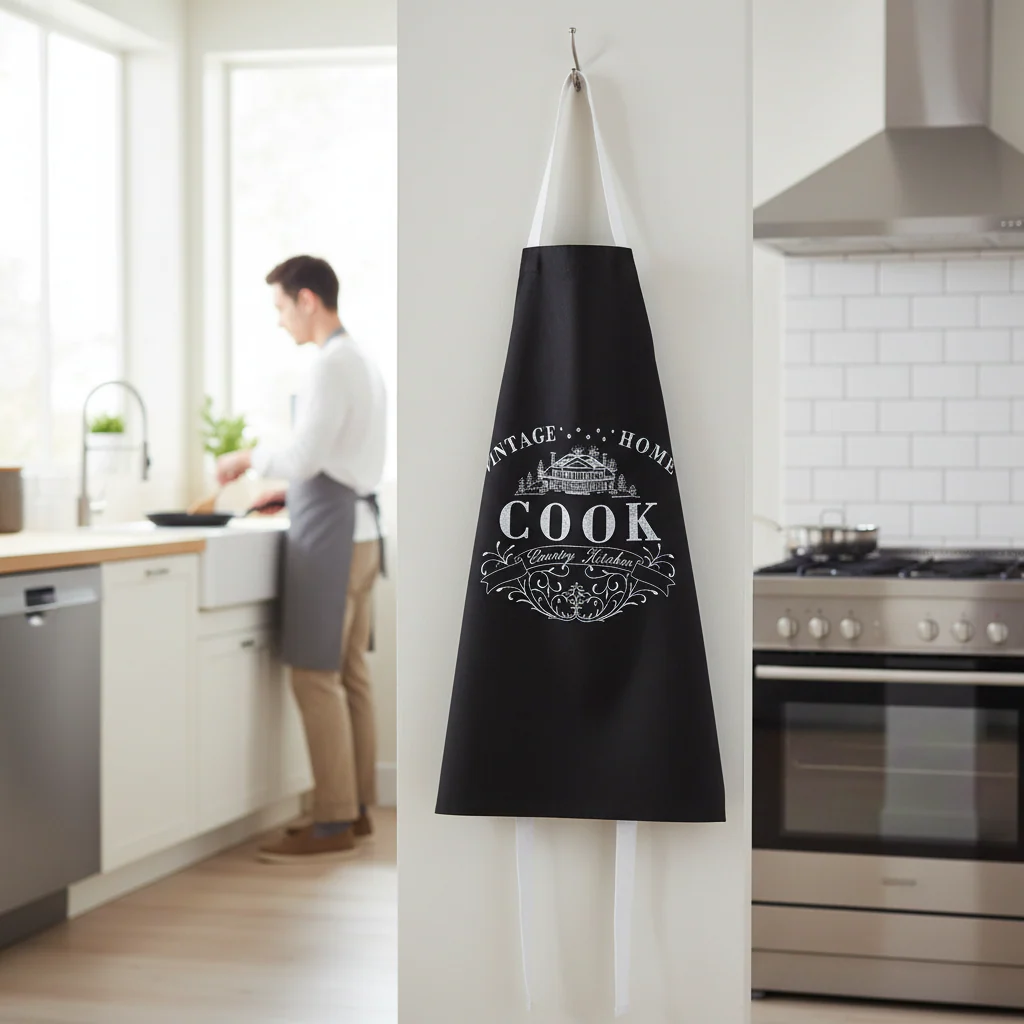 Vintage Home Black Apron - Image 2