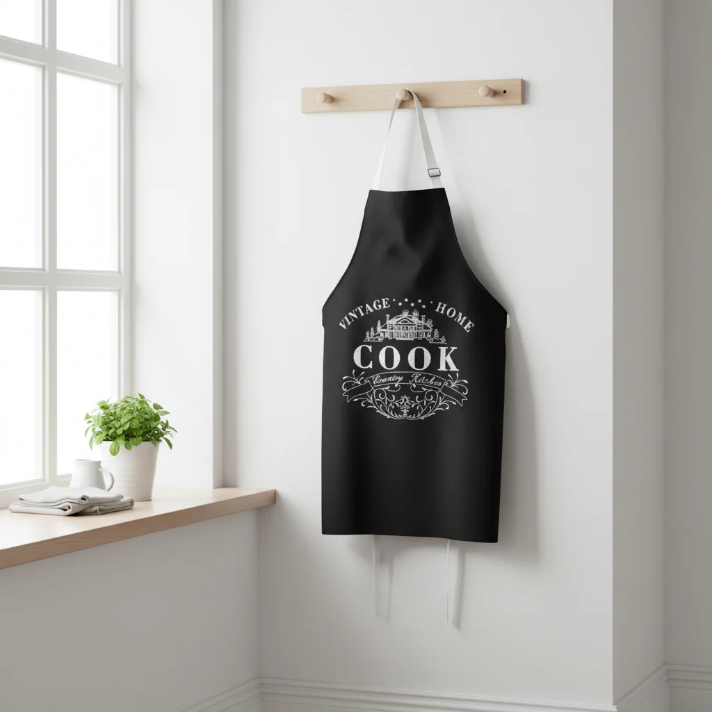 Vintage Home Black Apron - Image 3