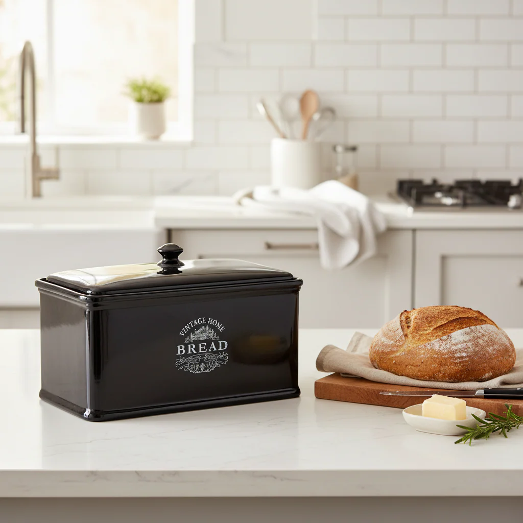 Vintage Home Black Bread Crock - Image 4