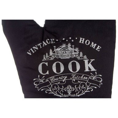 Vintage Home Black Single Oven Glove - Image 7