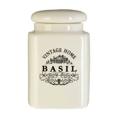 Vintage Home Set Of Six Cream Spice Jars - Image 5