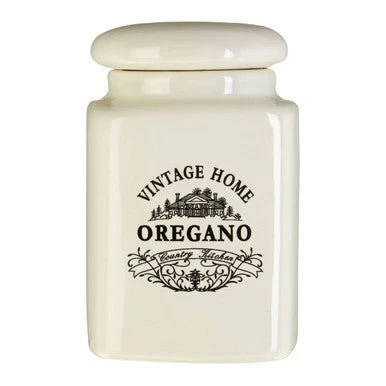 Vintage Home Set Of Six Cream Spice Jars - Image 6