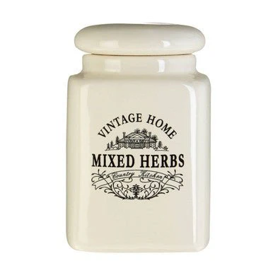 Vintage Home Set Of Six Cream Spice Jars - Image 7