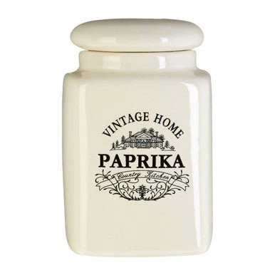Vintage Home Set Of Six Cream Spice Jars - Image 8