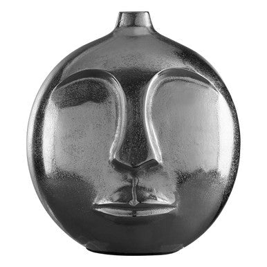 Viso Large Silver Finish Round Vase - Image 12