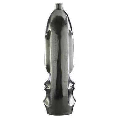 Viso Silver Finish Large Tall Vase - Image 6