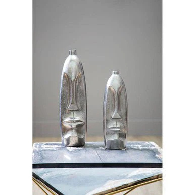 Viso Silver Finish Large Tall Vase - Image 8