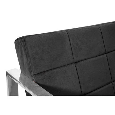Vogue Black Velvet Lounge Chair - Image 10