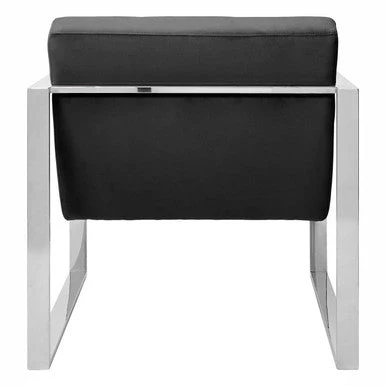 Vogue Black Velvet Lounge Chair - Image 9