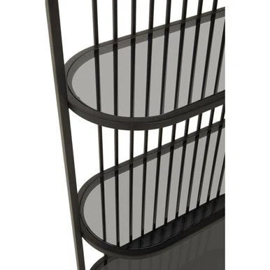 Vogue Five Tier Black Shelf Unit - Image 11