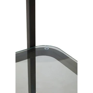 Vogue Left Half Moon Black Shelf Unit - Image 9