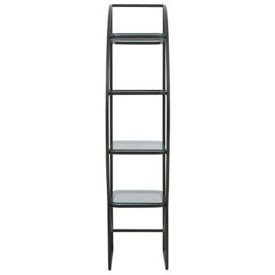 Vogue Right Half Moon Black Shelf Unit - Image 6