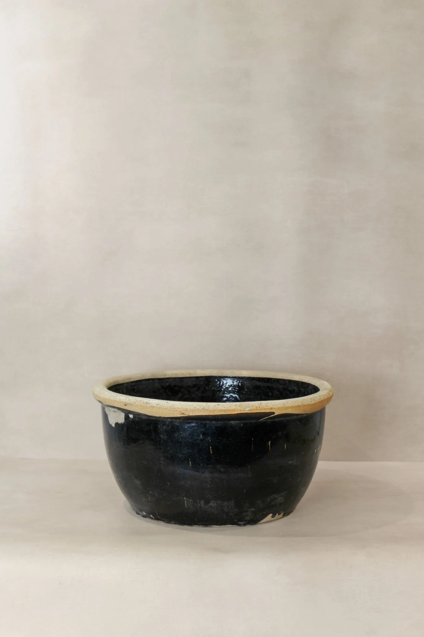 Wabi Sabi Antique Dark Glazed Terracotta Bowl - ODB 01 - Image 3