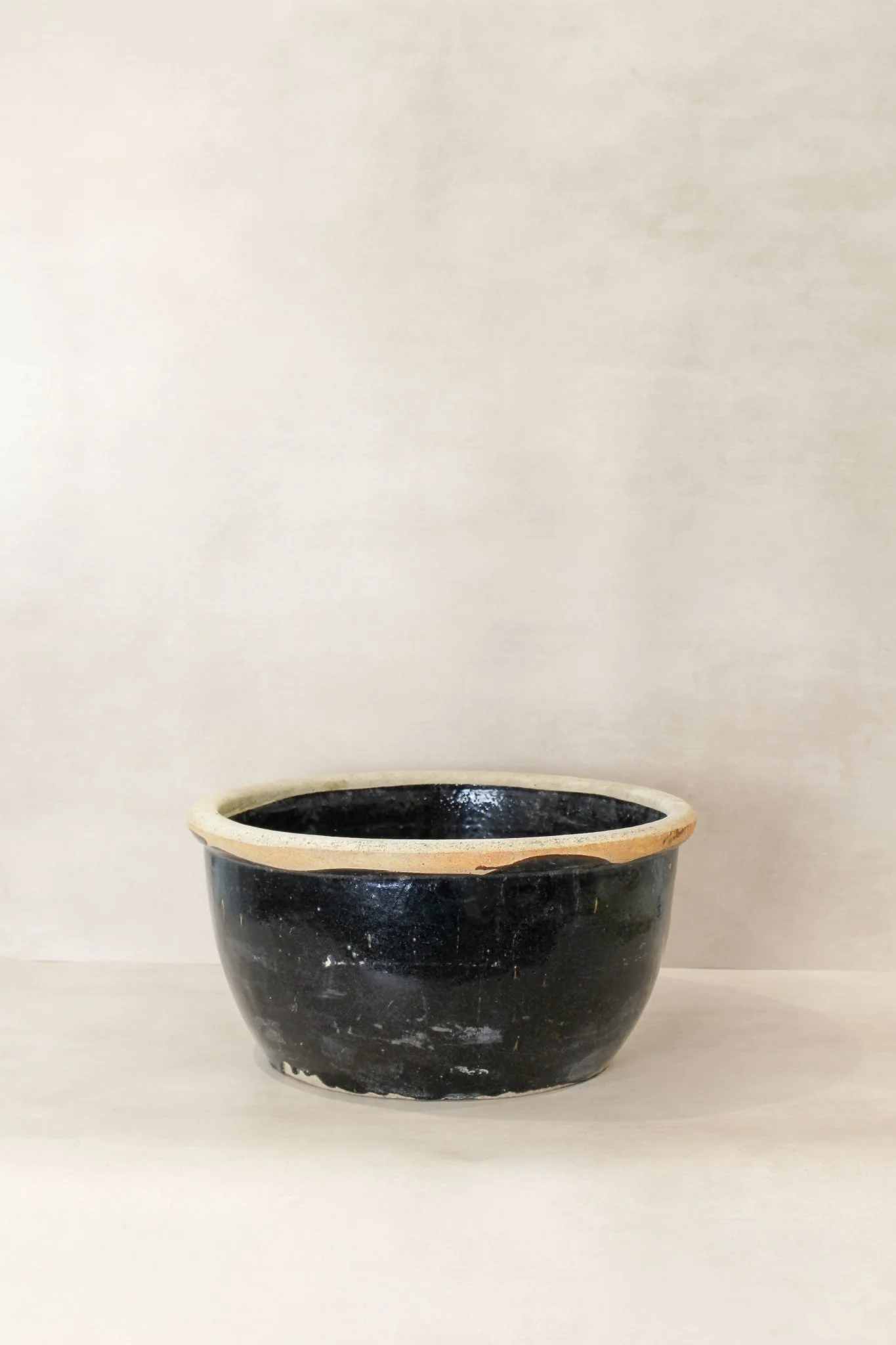 Wabi Sabi Antique Dark Glazed Terracotta Bowl - ODB 01 - Image 4