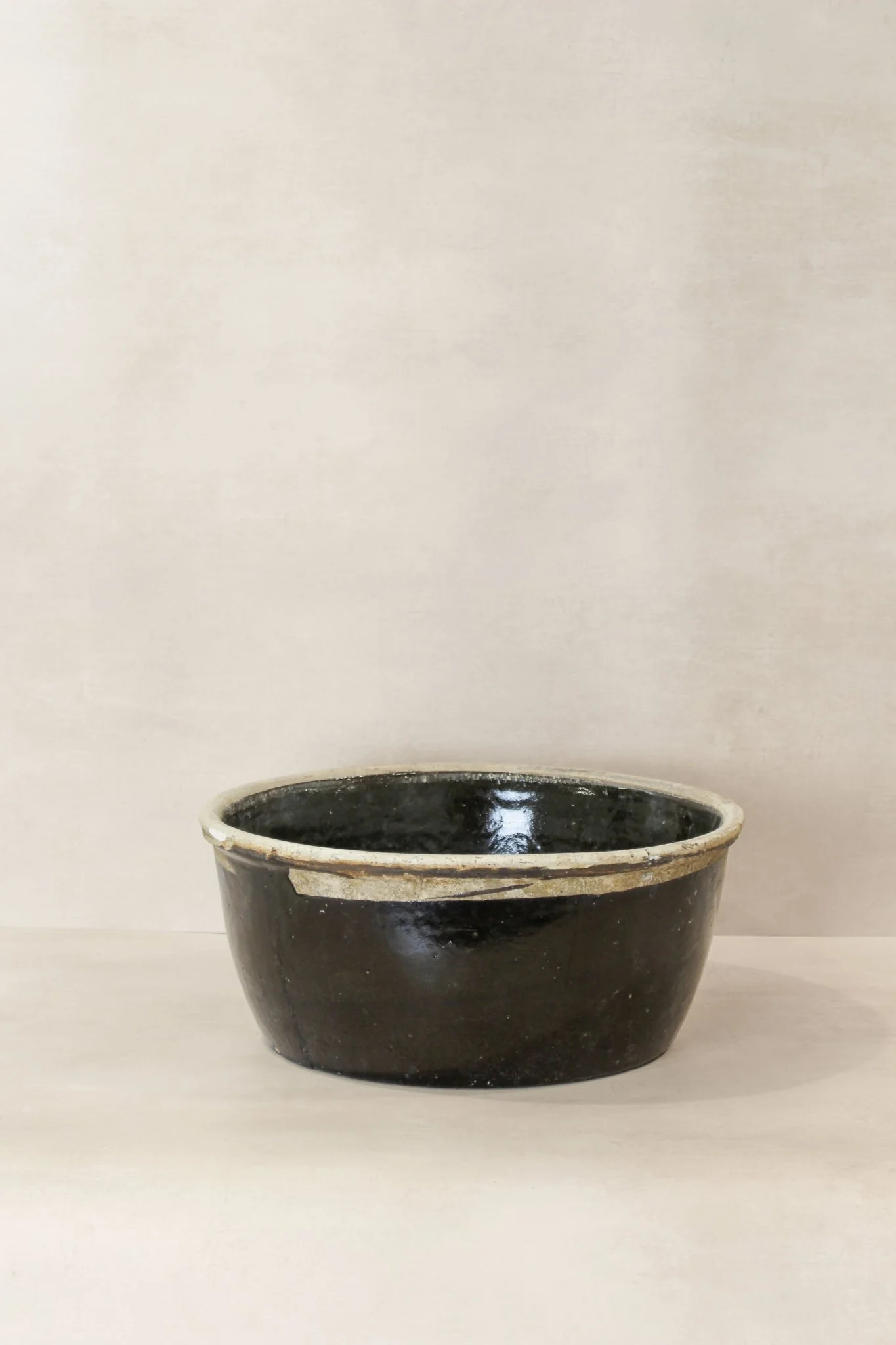 Wabi Sabi Antique Dark Glazed Terracotta Bowl - ODB 02 - Image 4