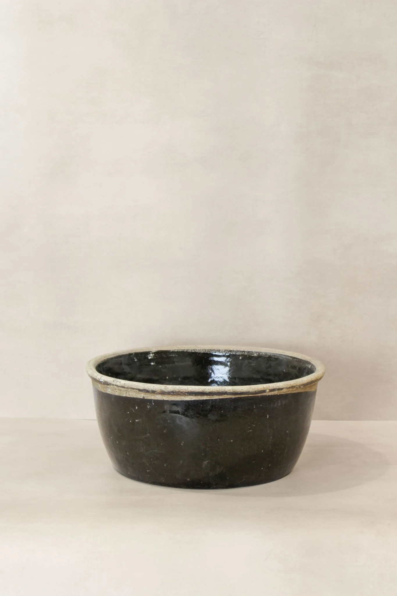 Wabi Sabi Antique Dark Glazed Terracotta Bowl - ODB 02 - Image 5