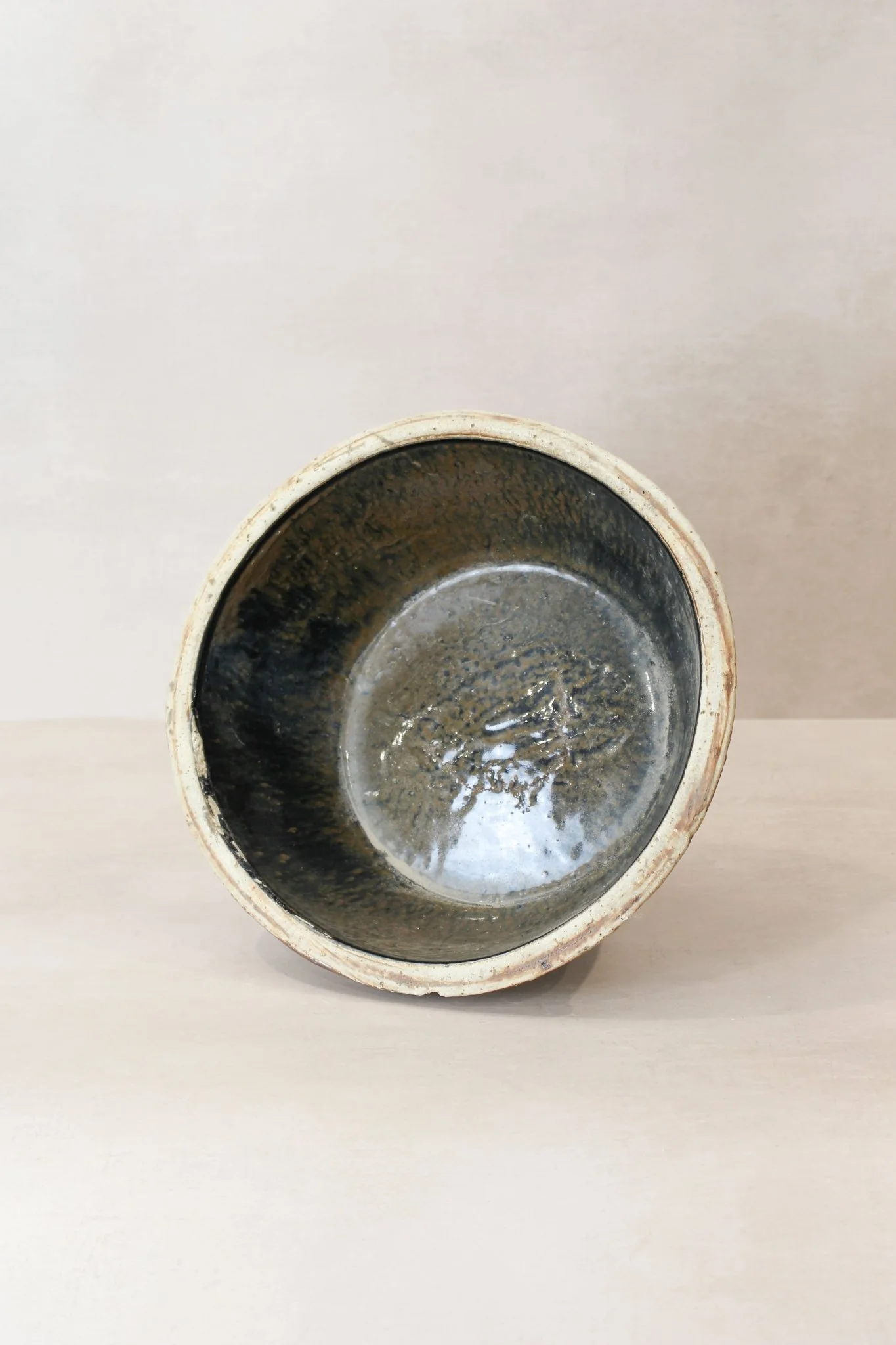 Wabi Sabi Antique Dark Glazed Terracotta Bowl Small- LBB 02 - Image 2