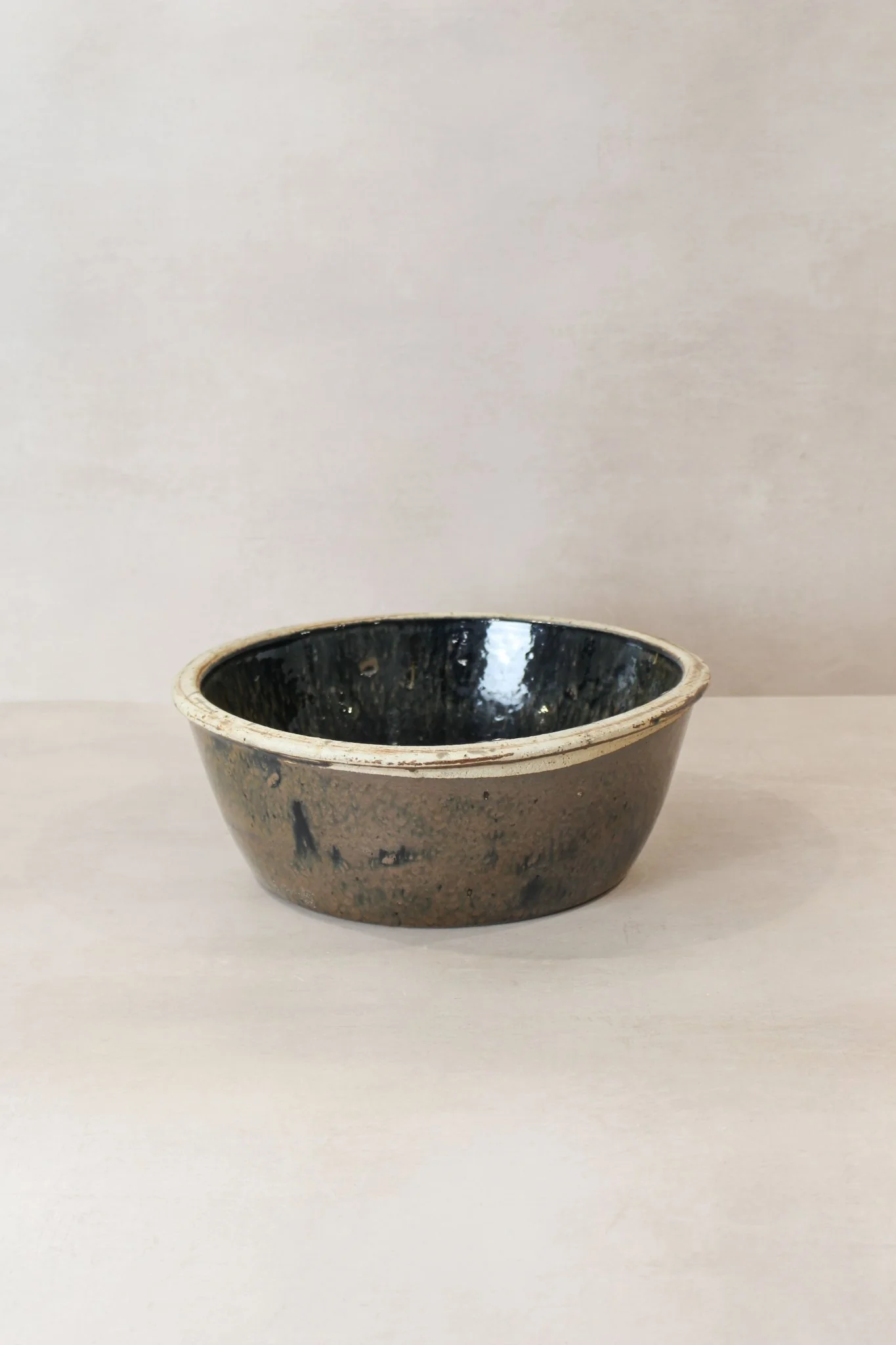 Wabi Sabi Antique Dark Glazed Terracotta Bowl Small- LBB 02 - Image 4