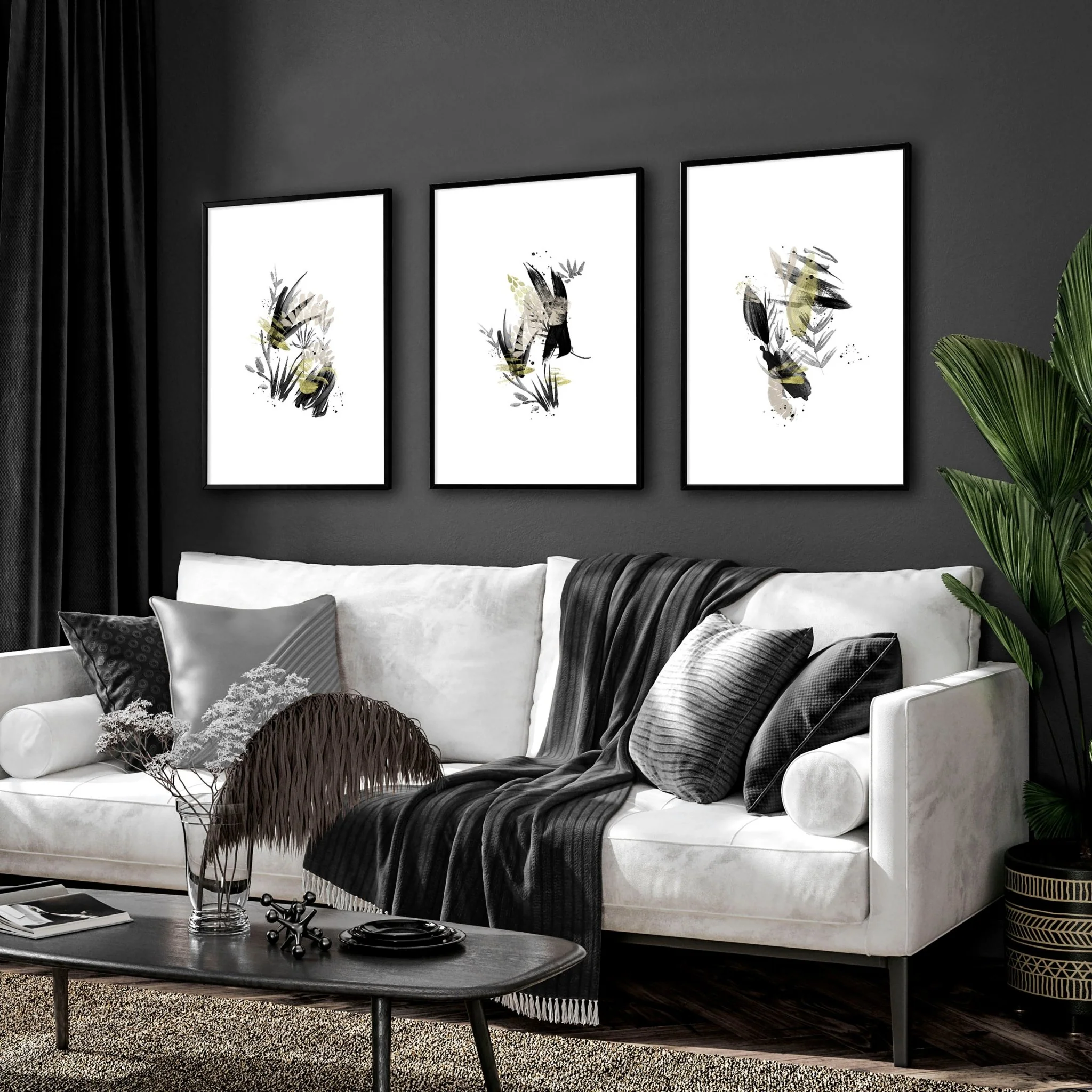 Wabi Sabi wall art | set of 3 framed wall art prints - Image 2