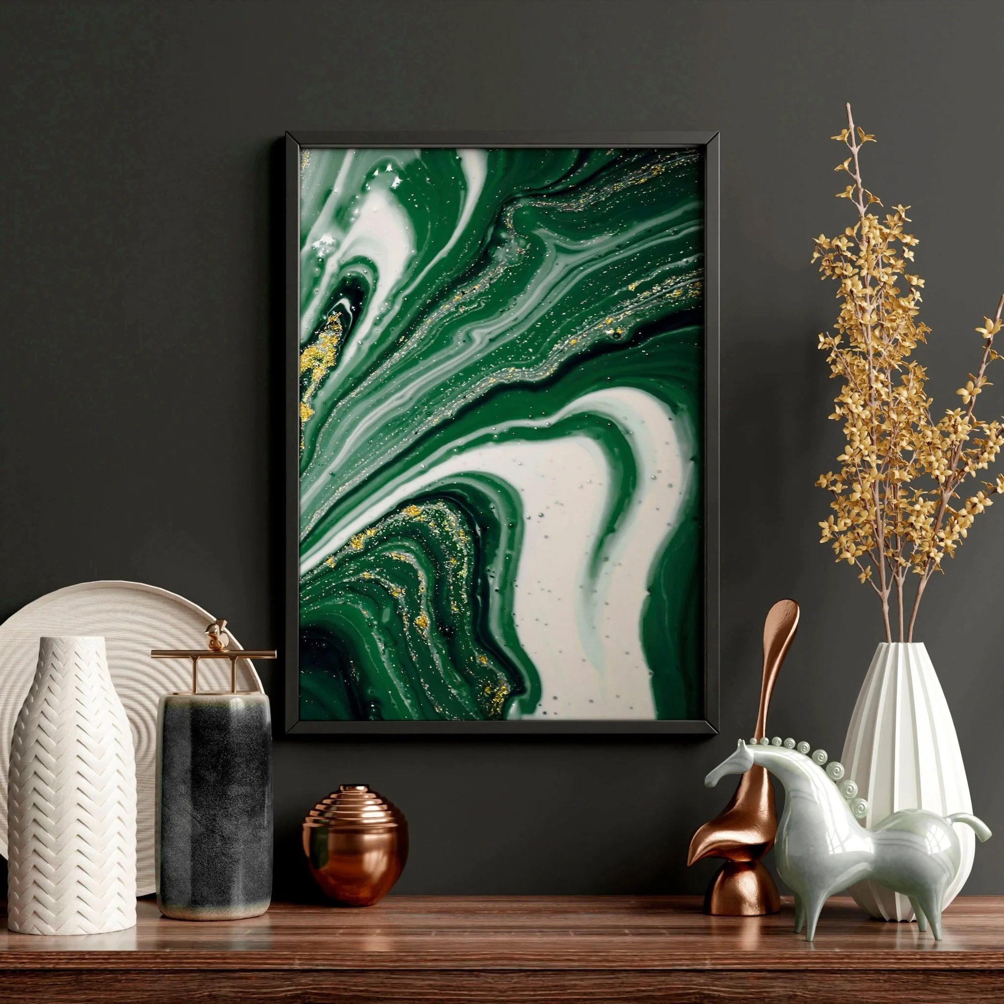 Wall abstract art | set of 3 Marble wall art prints - Image 5
