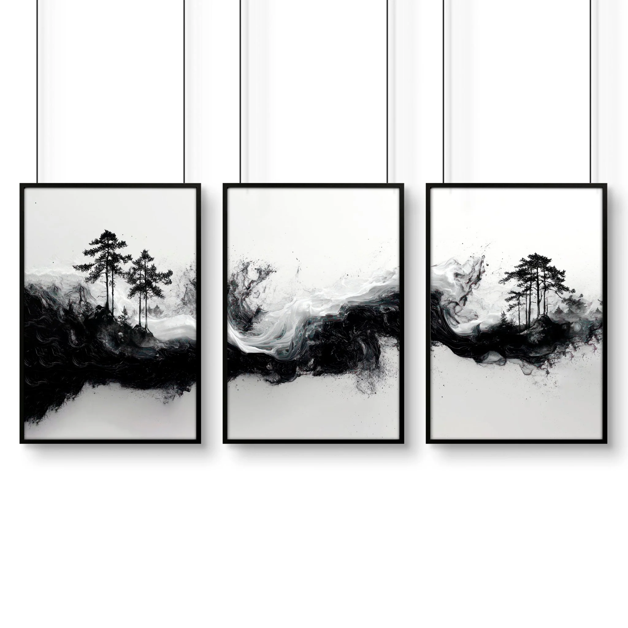 Wall Art Canvas Prints | Set of 3 Asian Inspired Wall art Prints - Image 10