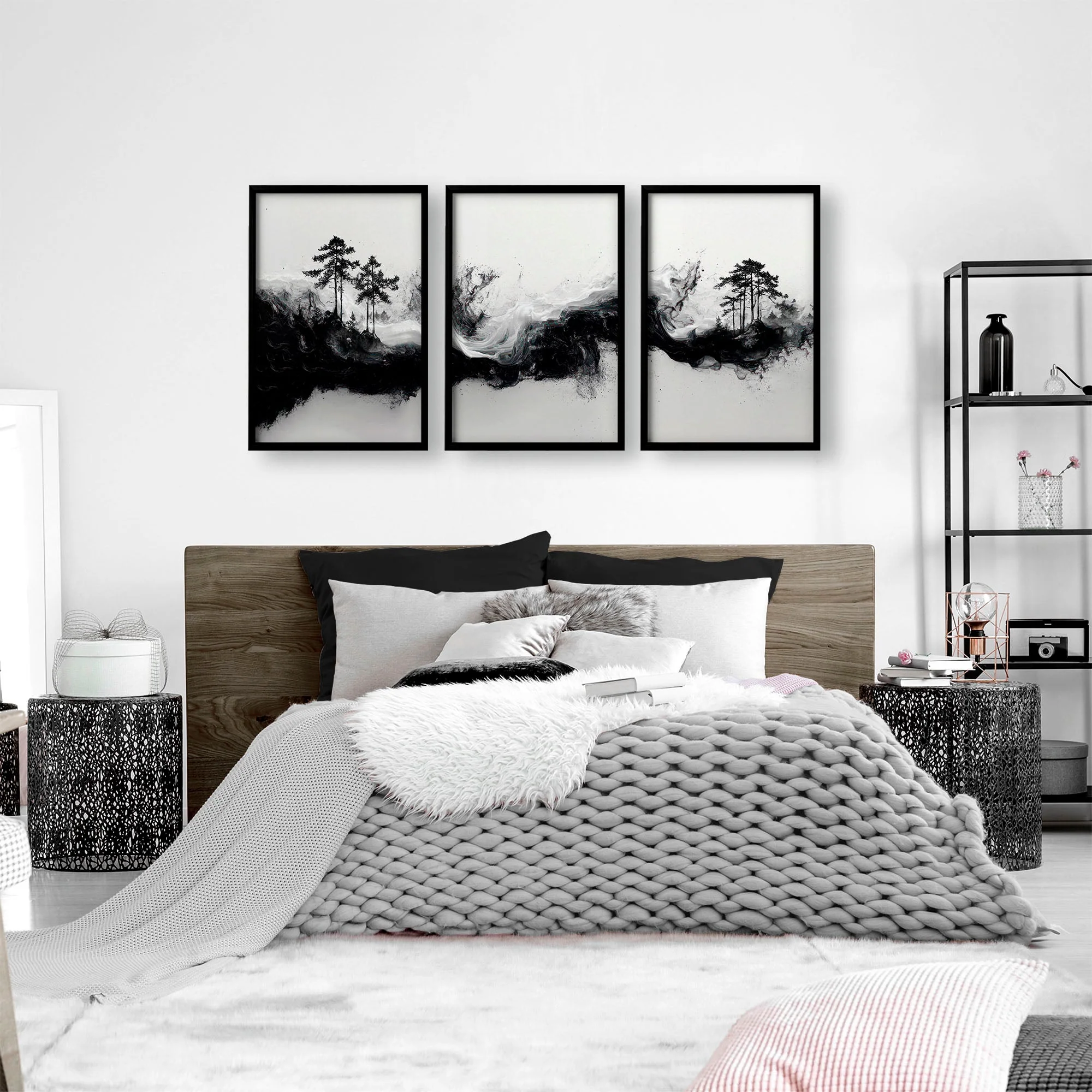 Wall Art Canvas Prints | Set of 3 Asian Inspired Wall art Prints - Image 2