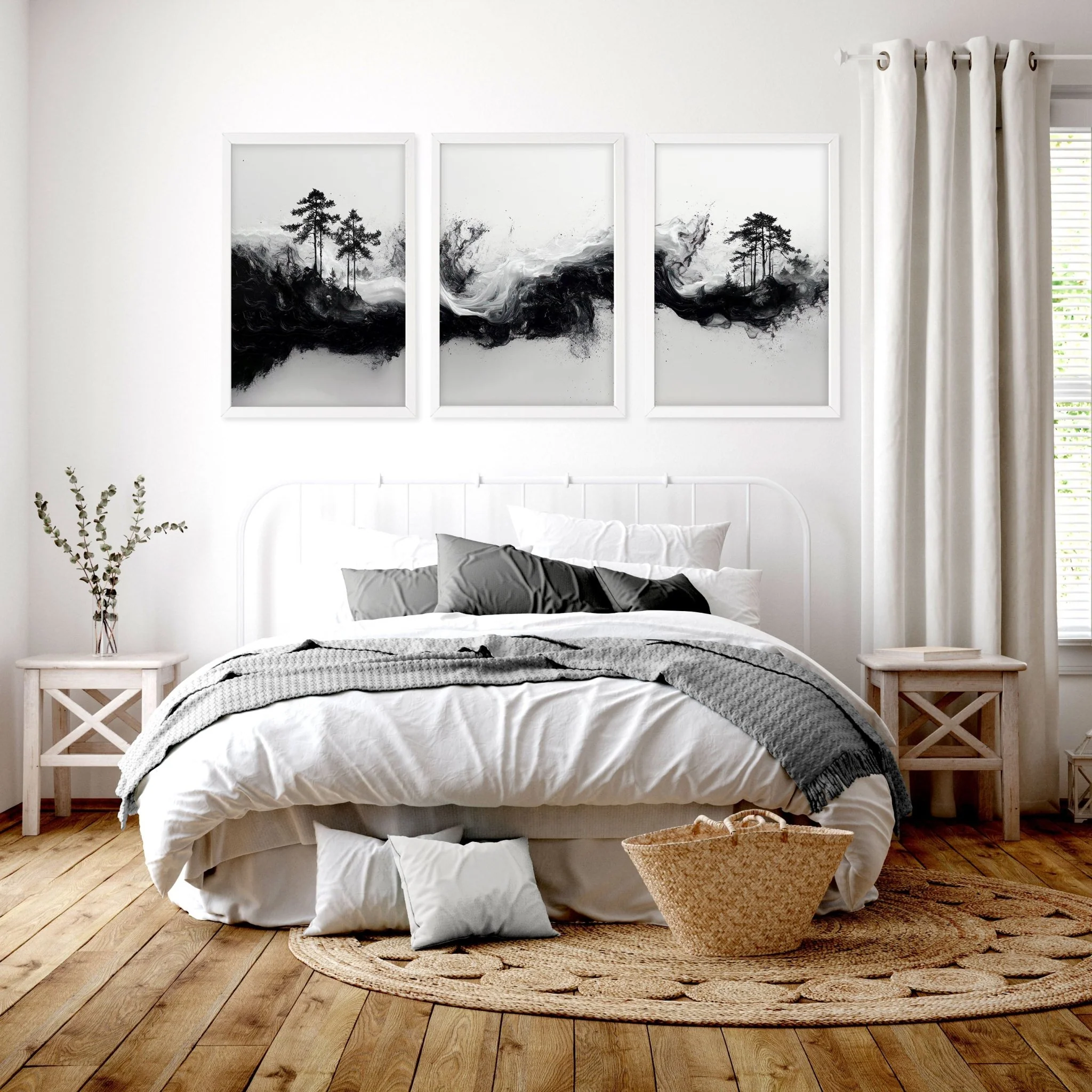 Wall Art Canvas Prints | Set of 3 Asian Inspired Wall art Prints - Image 3