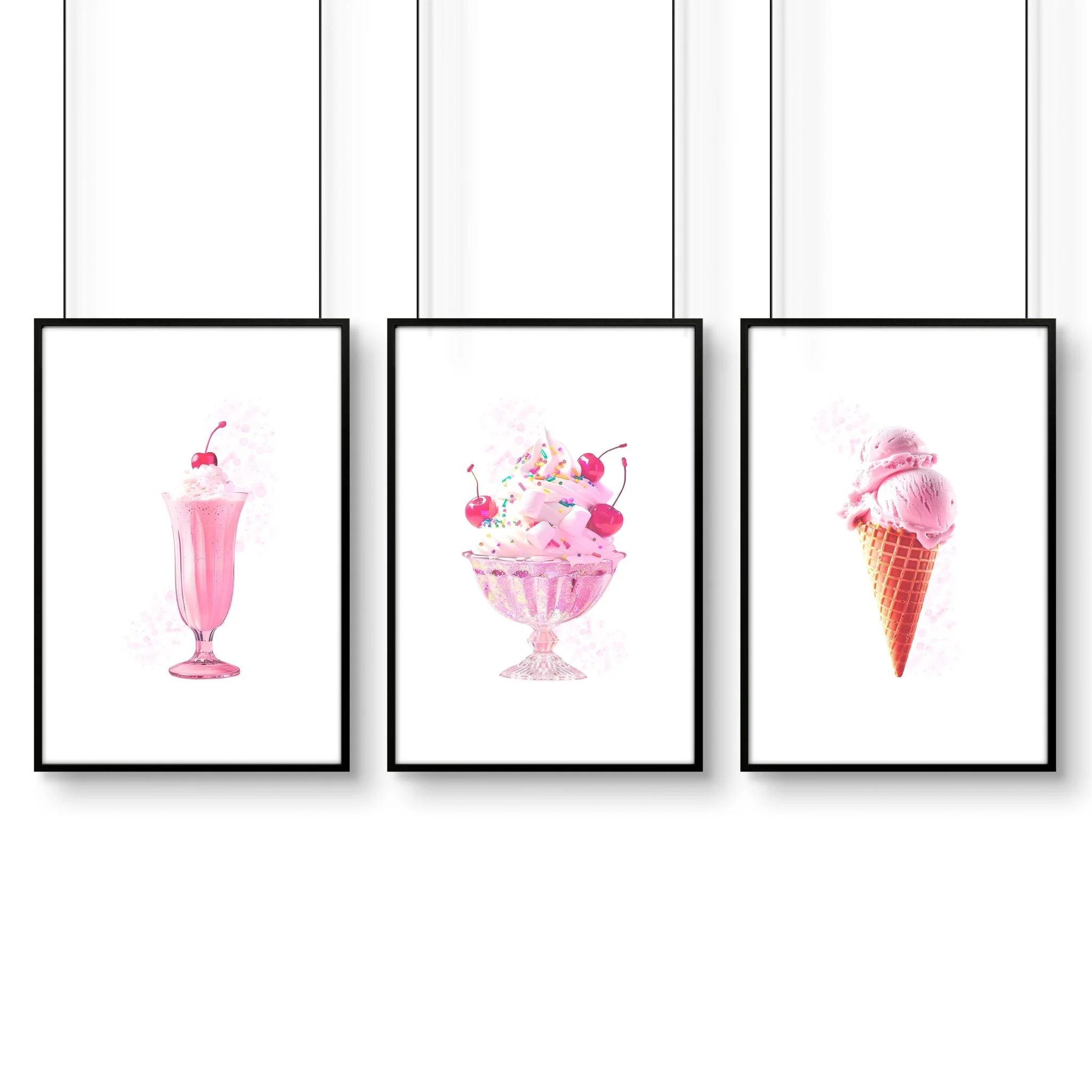 Wall Art Cool For Girls | Set of 3 Pop Wall art Prints - Image 9