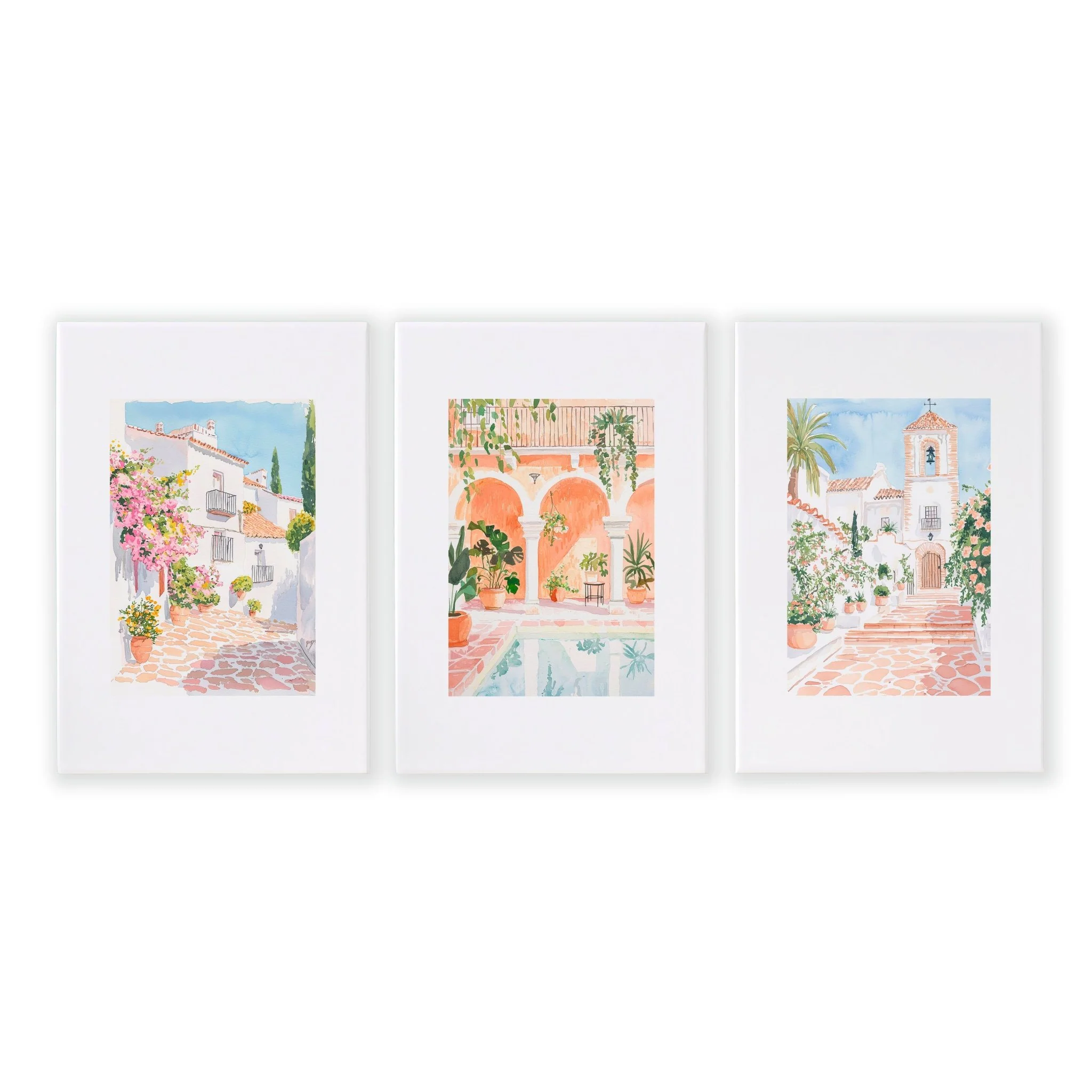 Wall Art Decor Living Room | Set of 3 Beach Decor Wall art Prints - Image 15