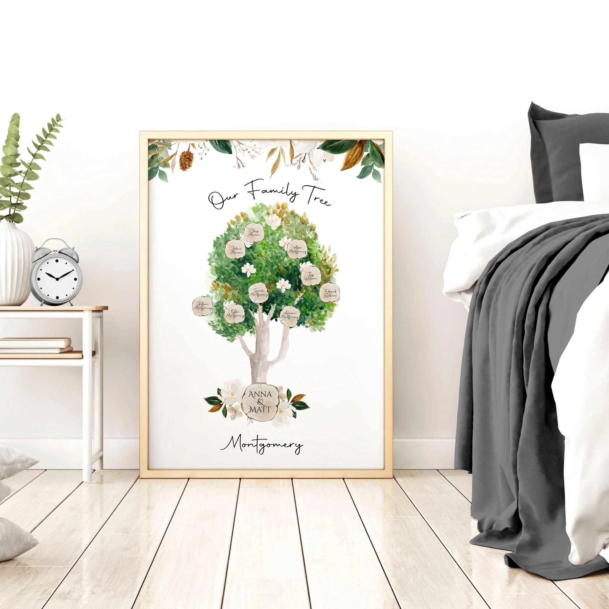 Wall art family tree | Personalised wall art print - Image 2