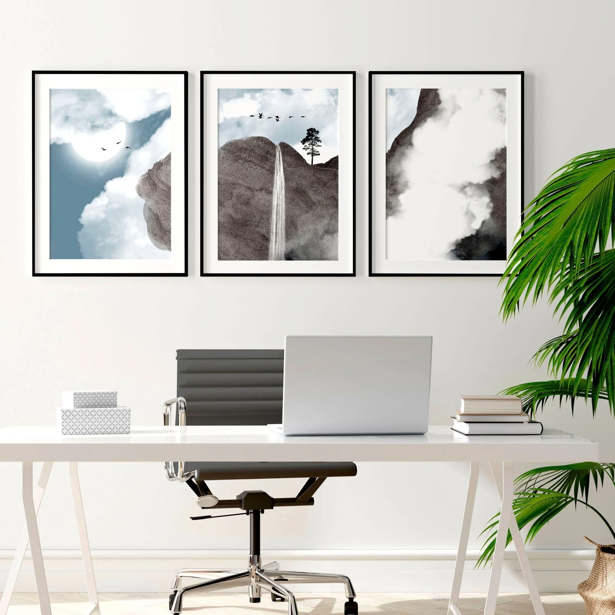 Wall art for an office | set of 3 Contemporary wall art prints - Image 6