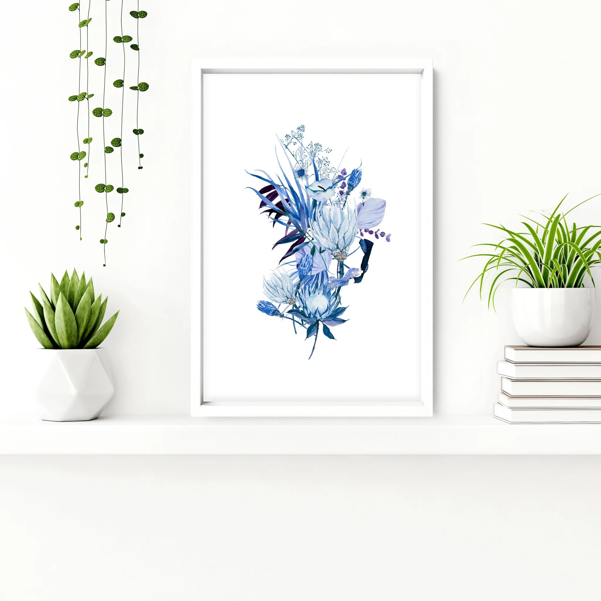 Wall art for bathroom | set of 3 Farmhouse Botanical wall art - Image 5