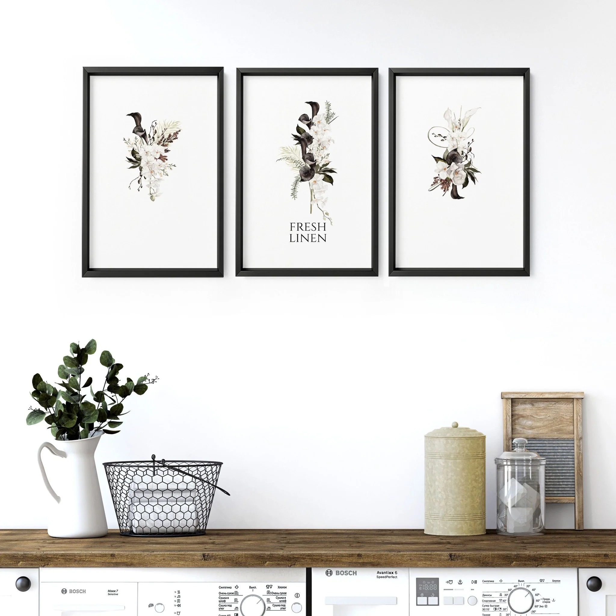 Wall Art For Laundry Room | Set of 3 wall art prints - Image 3