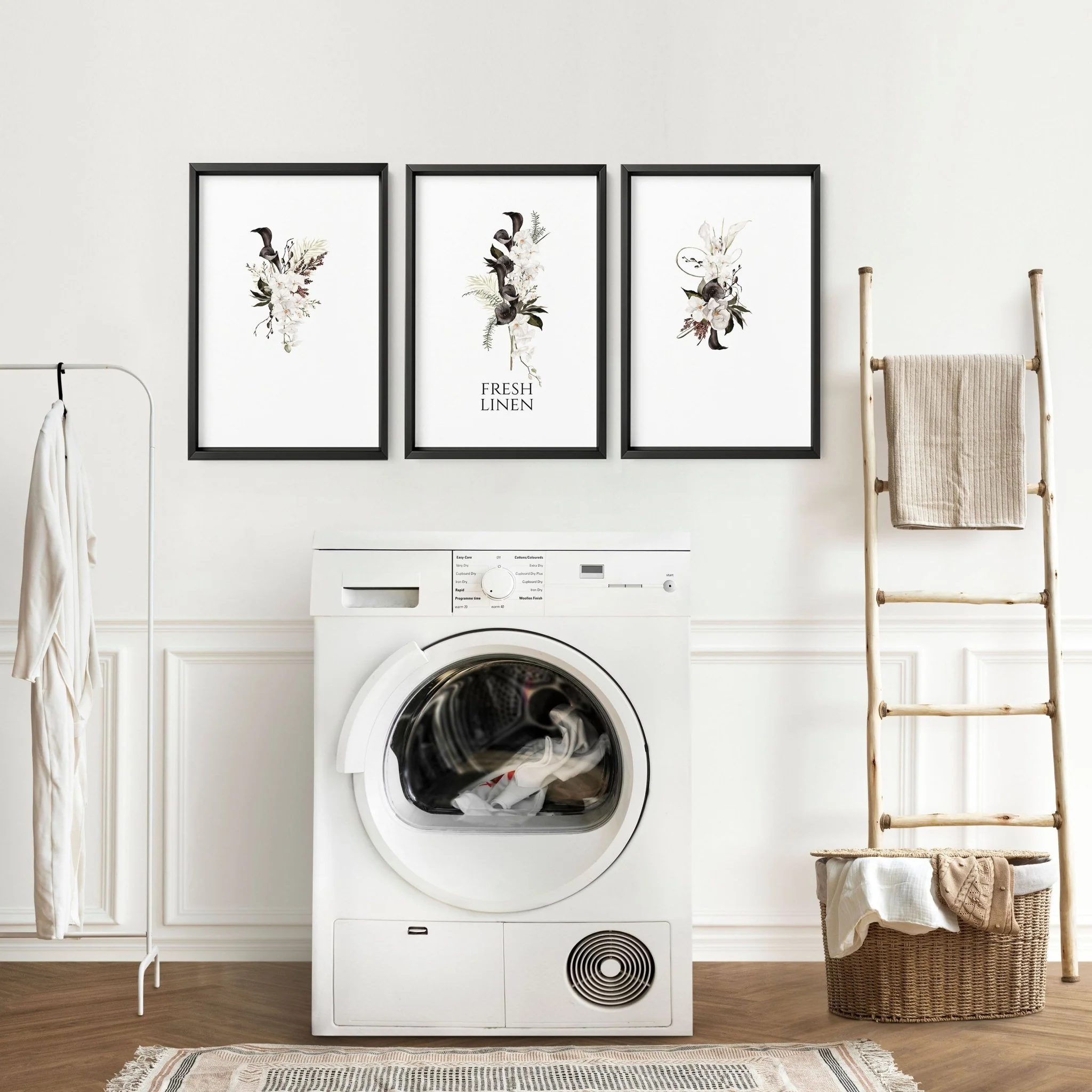 Wall Art For Laundry Room | Set of 3 wall art prints - Image 4