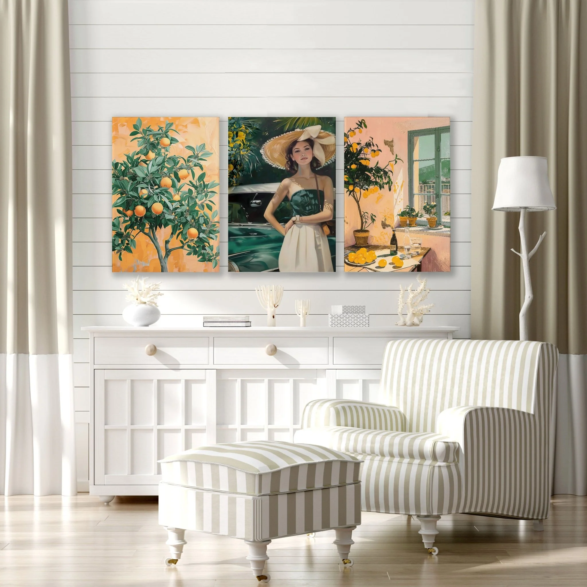 Wall Art For Living Room Modern | Set of 3 Italian Lifestyle Wall art Prints - Image 3