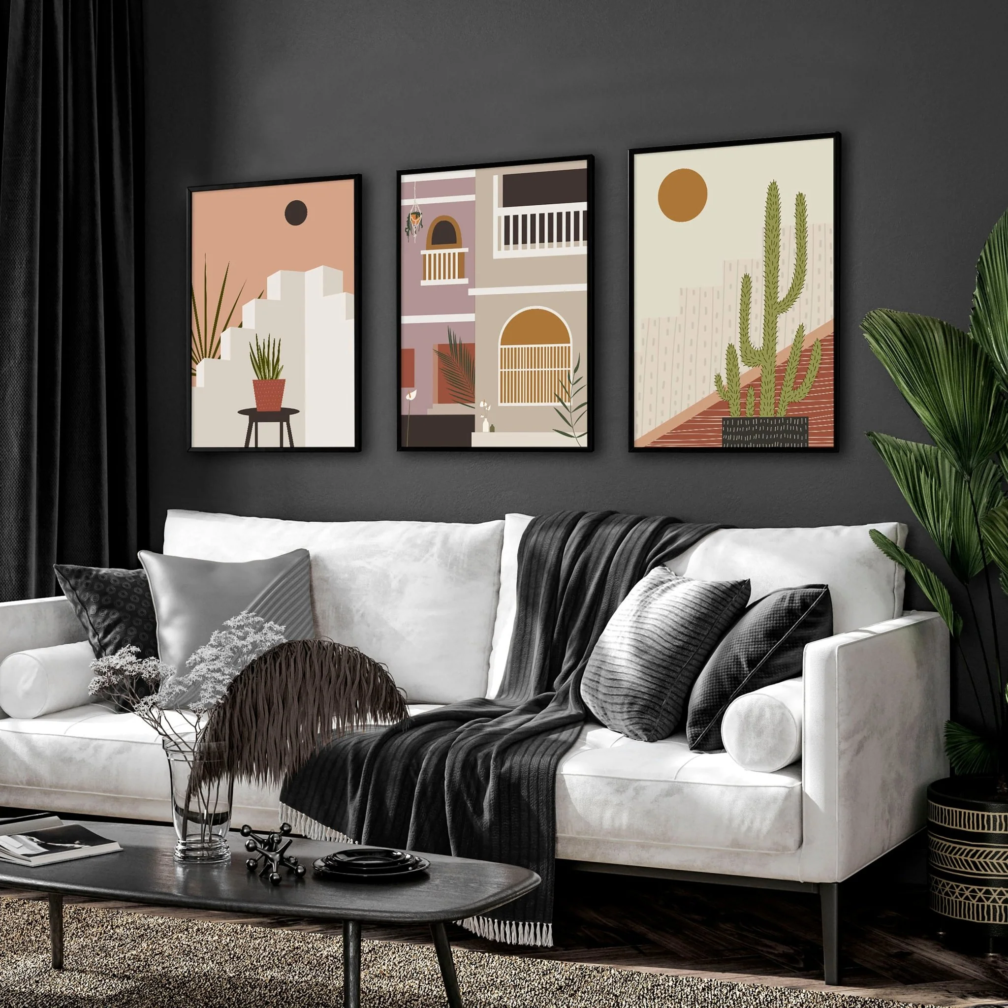 Wall art for living rooms | set of 3 Bohemian art prints - Image 5