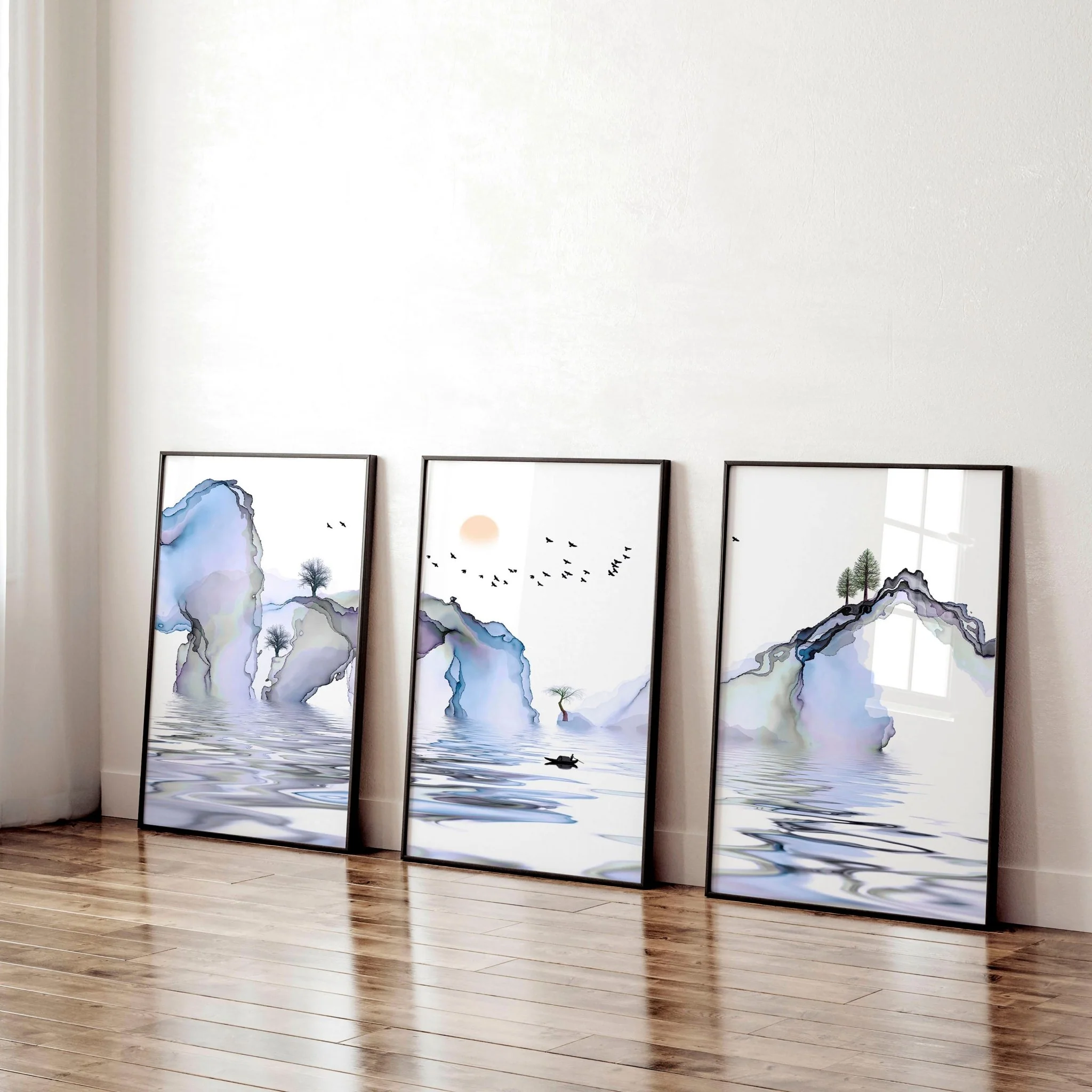 Wall art for office | set of 3 framed wall art - Image 2