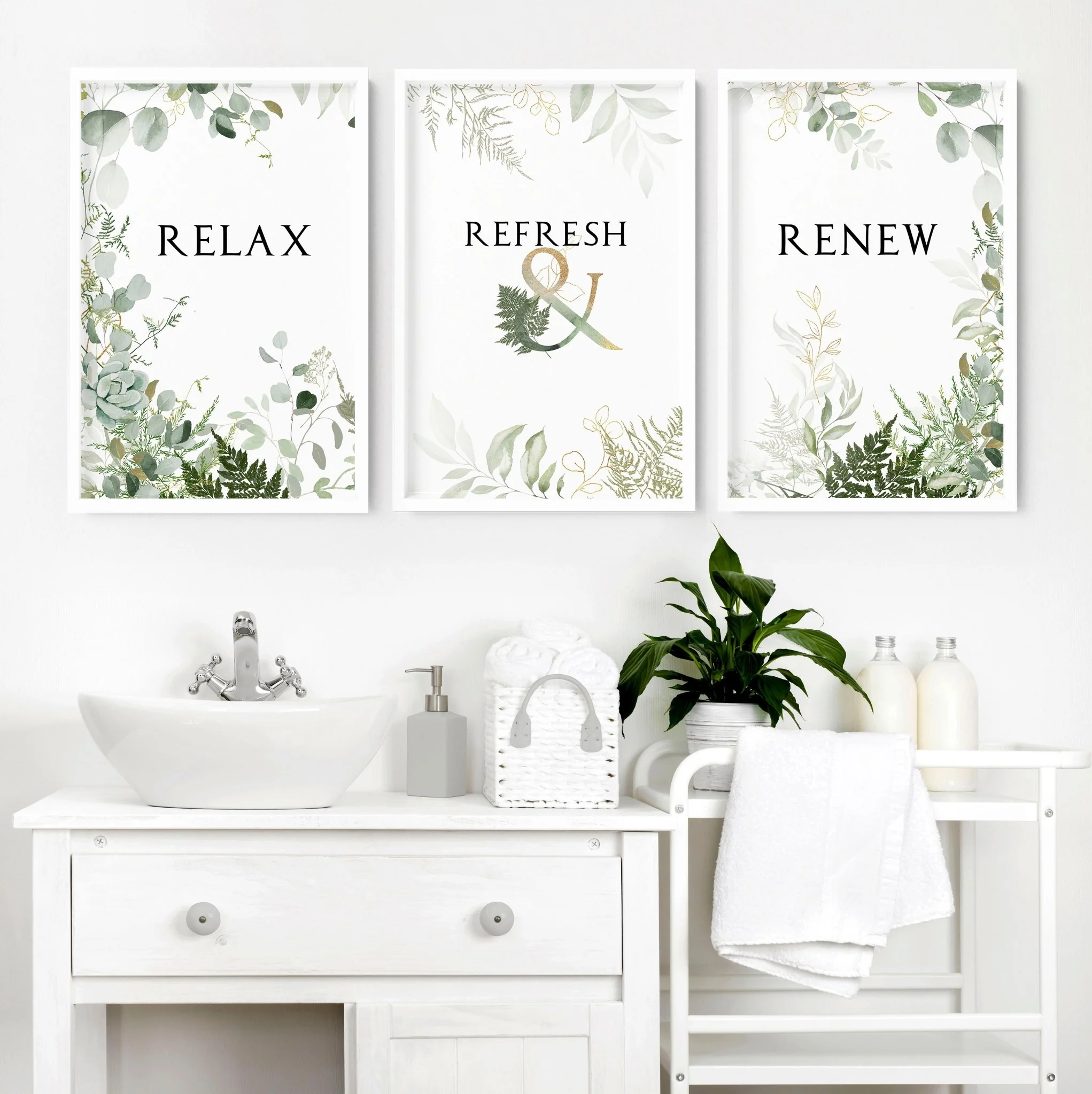 Wall art for the bathroom | Set of 3 art prints - Image 2