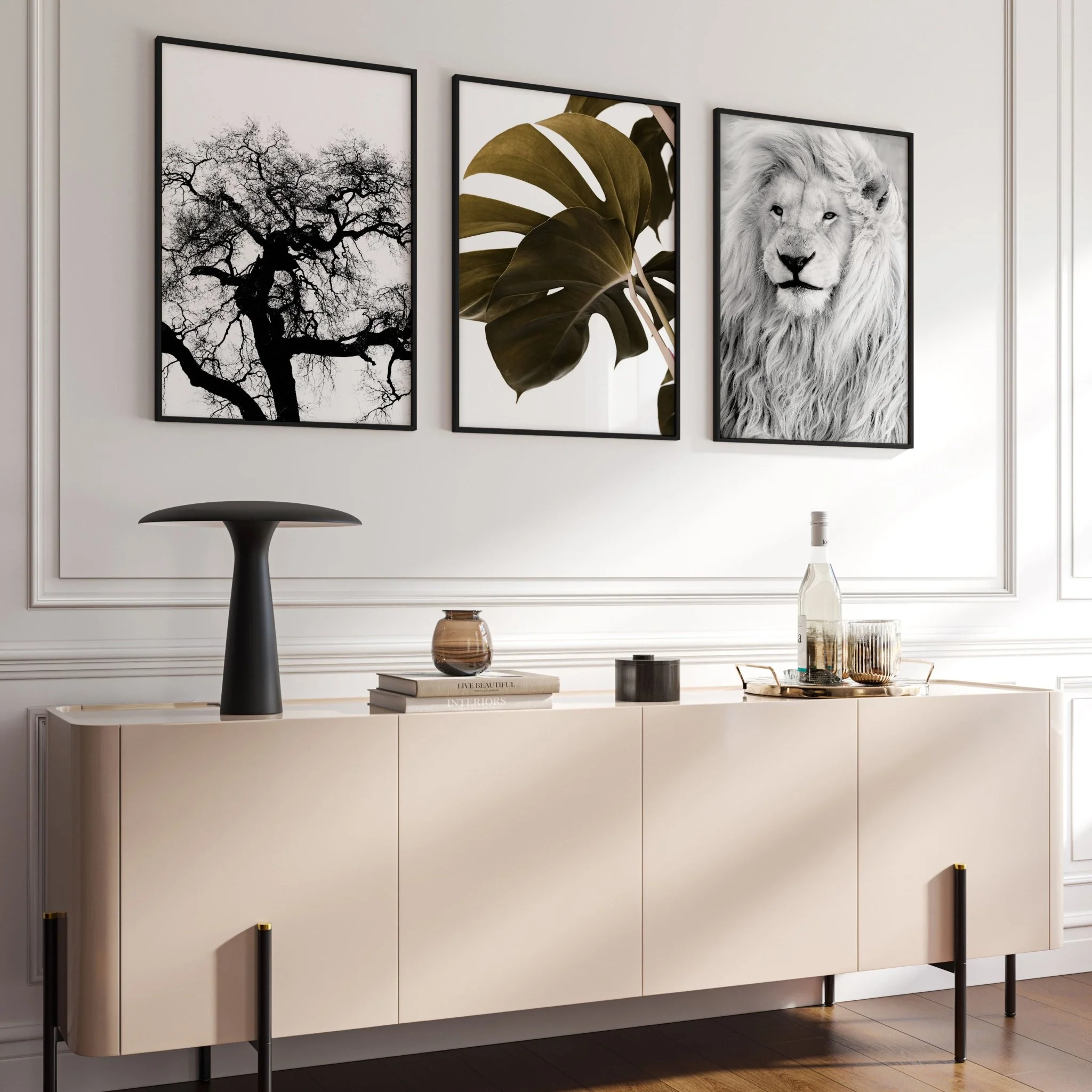 Wall Art Ideas For Living Room | Set of 3 African Wildlife Wall art Prints - Image 10