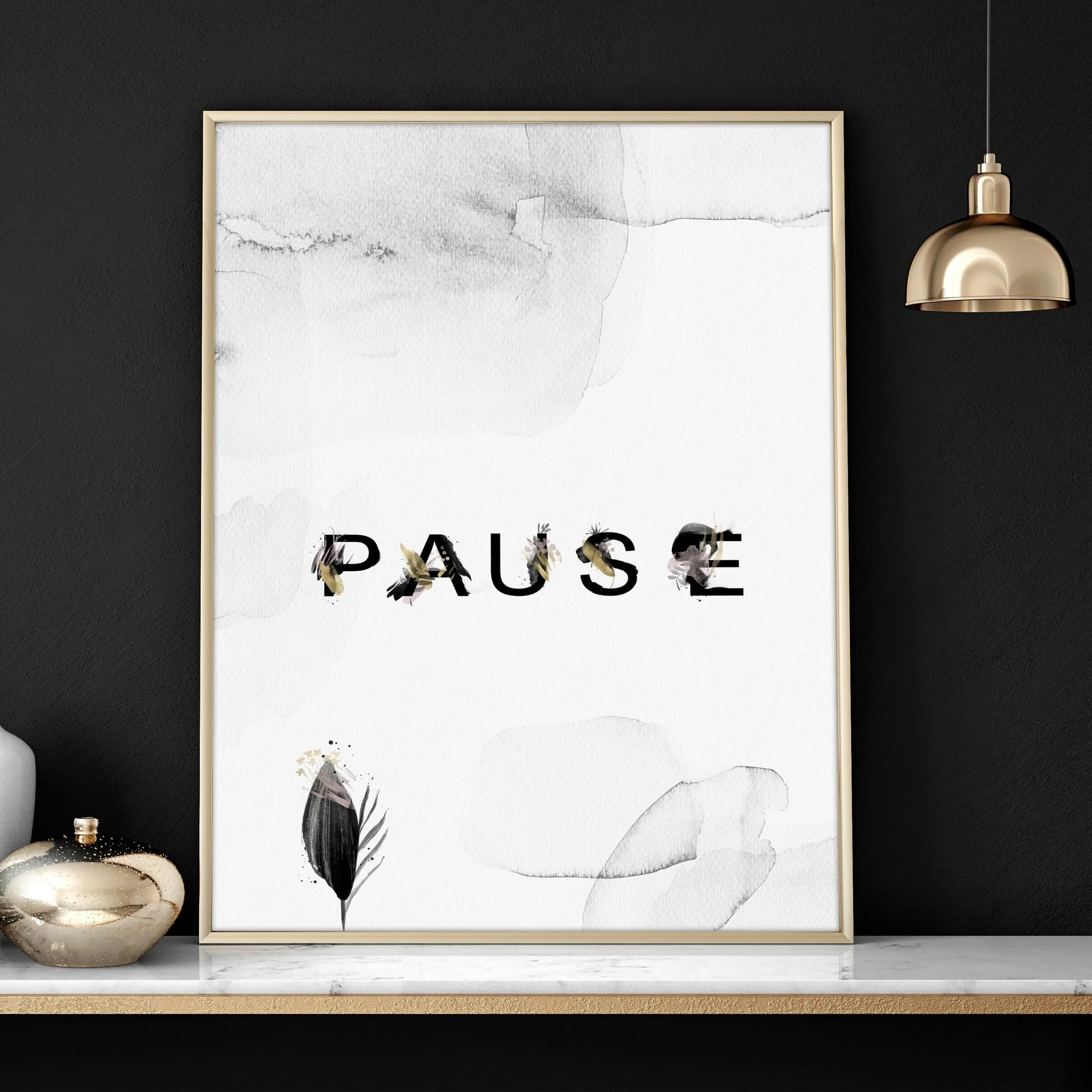 Wall art in bathroom | set of 3 Relaxing art prints - Image 5