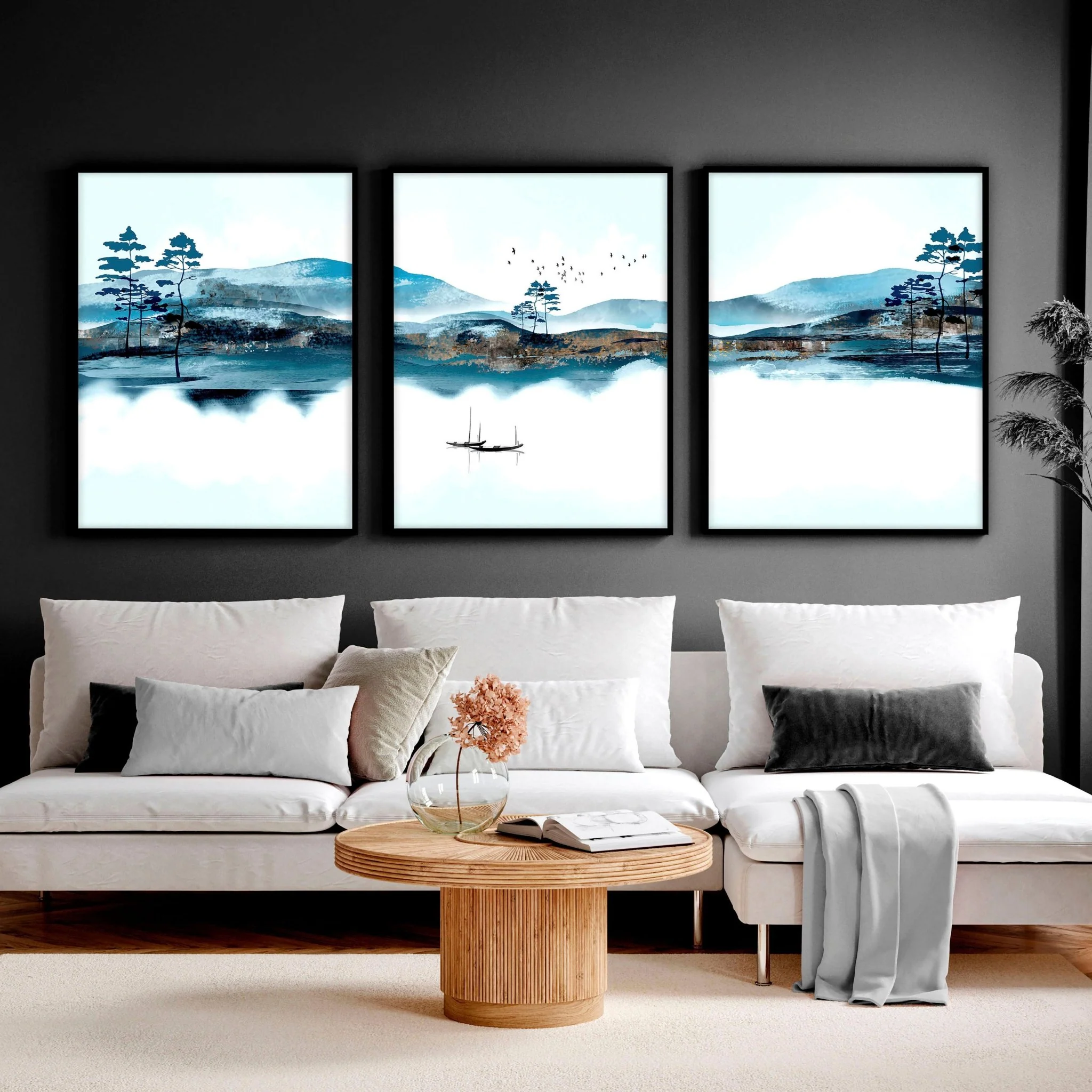 Wall art in sets of 3 for living room decor - Image 7