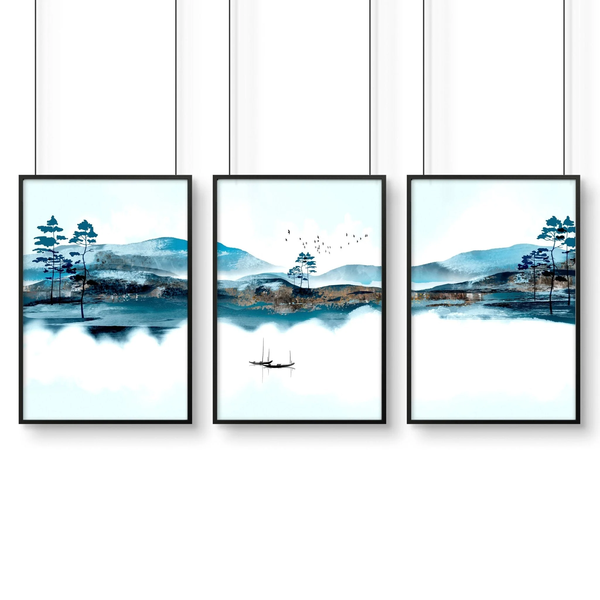 Wall art in sets of 3 for living room decor - Image 8