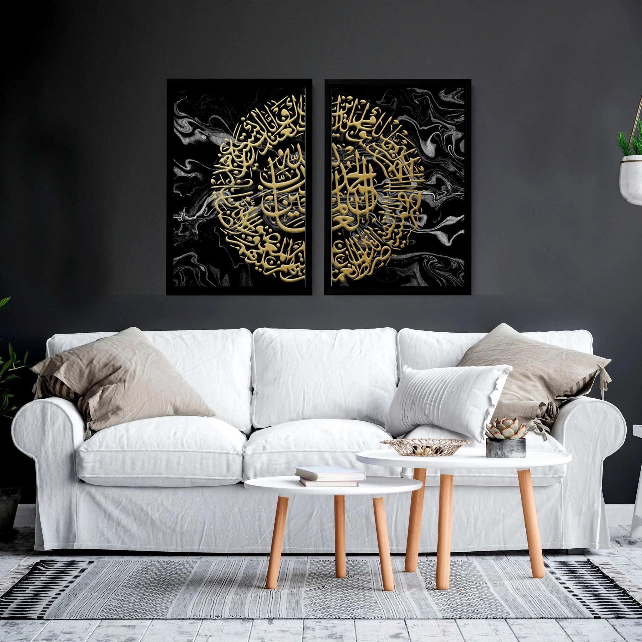 Wall art Islamic | Set of 2 Gold wall art - Image 6