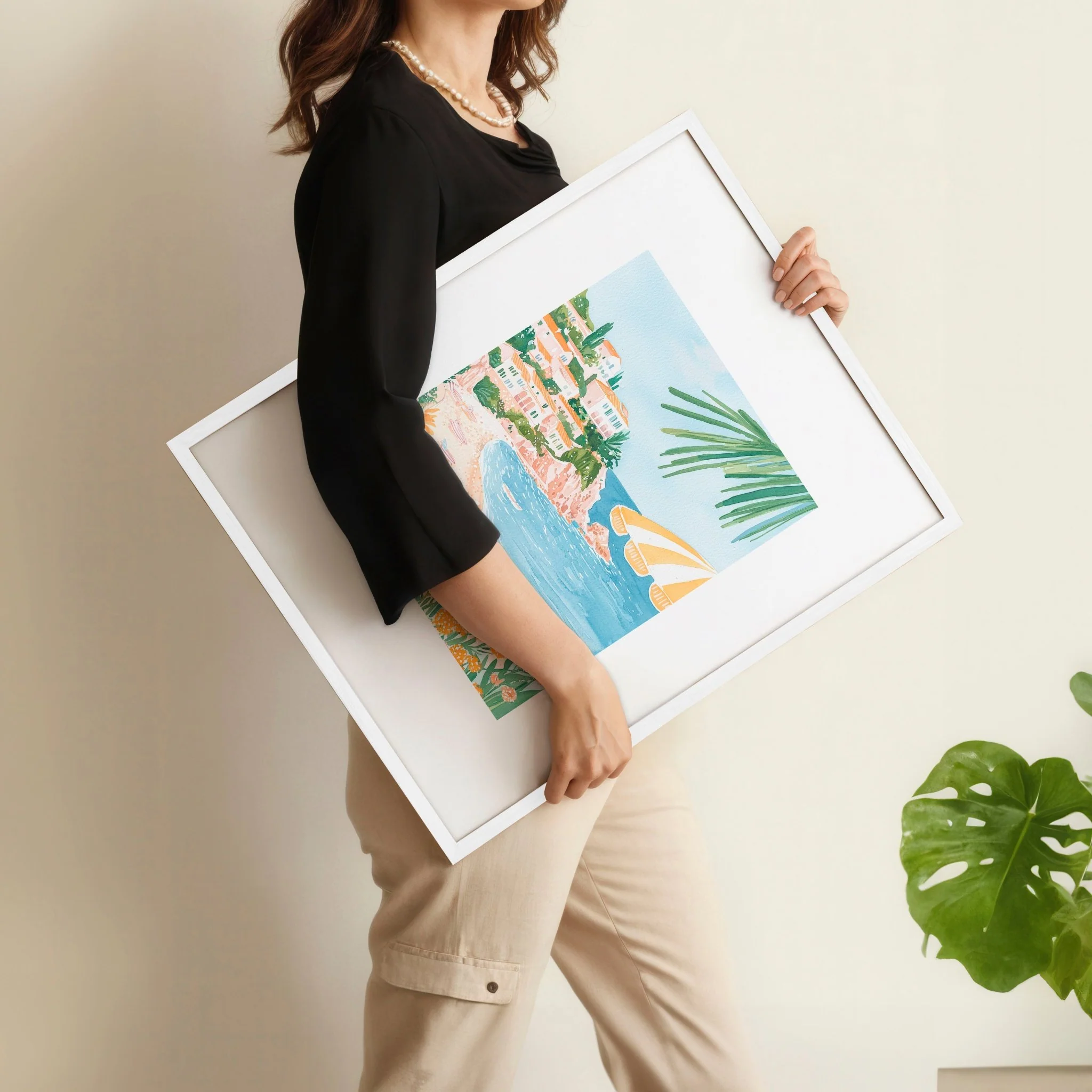 Wall Art Large Framed | Set of 3 Beach Decor Wall art Prints - Image 4