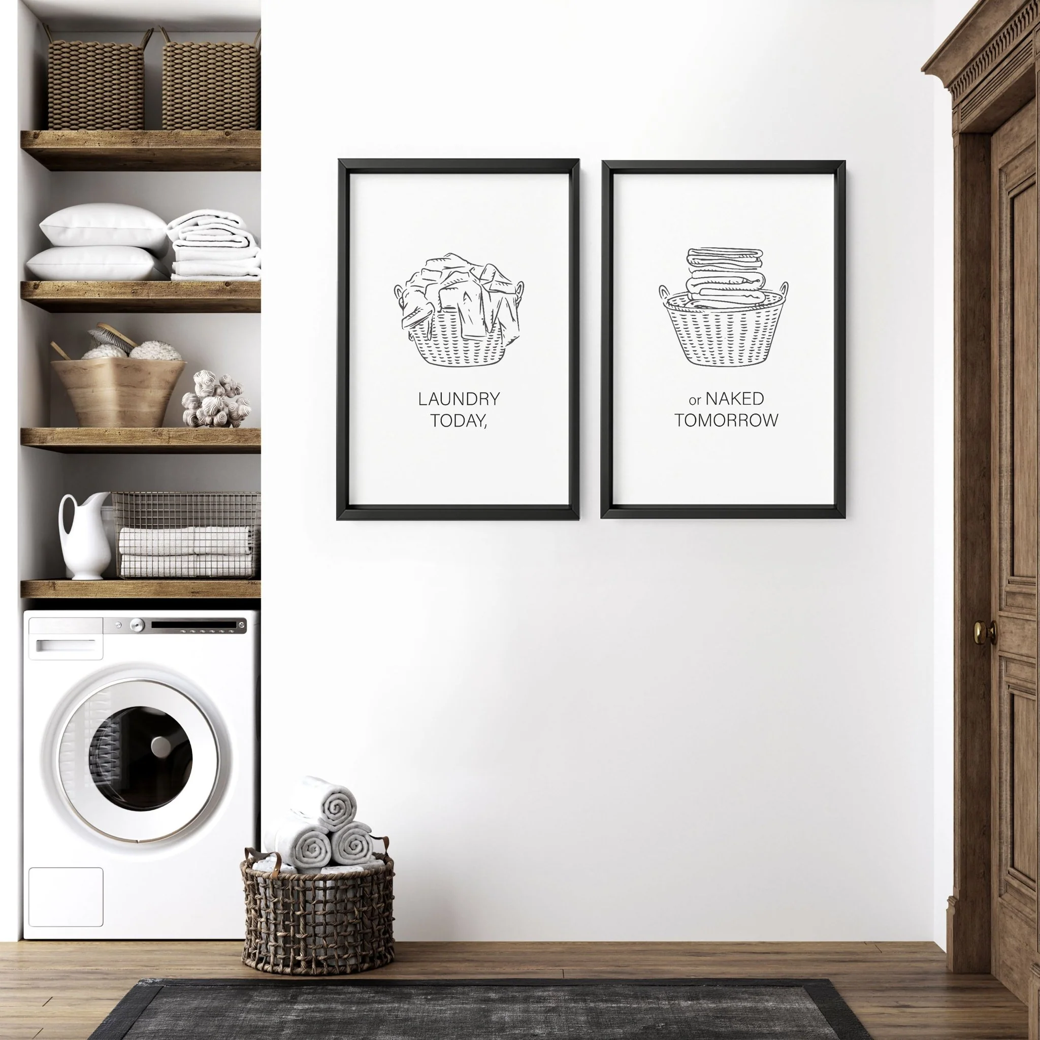 Wall Art Laundry Room | Set of 2 wall art prints - Image 3