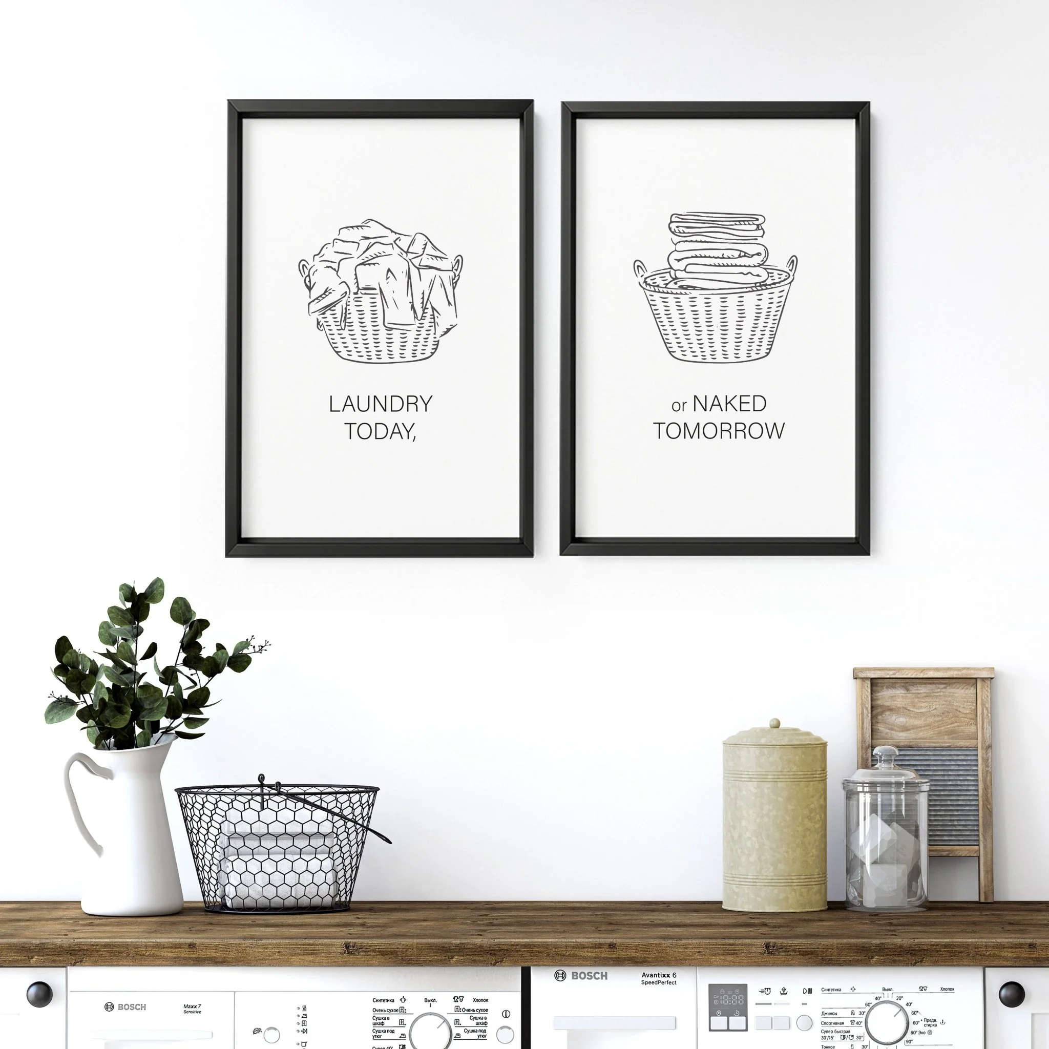 Wall Art Laundry Room | Set of 2 wall art prints - Image 4