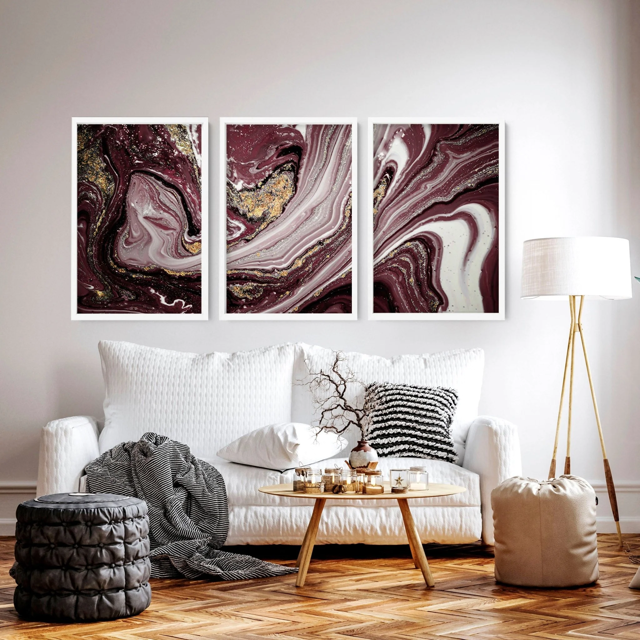 Wall art Marble inspired | set of 3 wall art prints - Image 2
