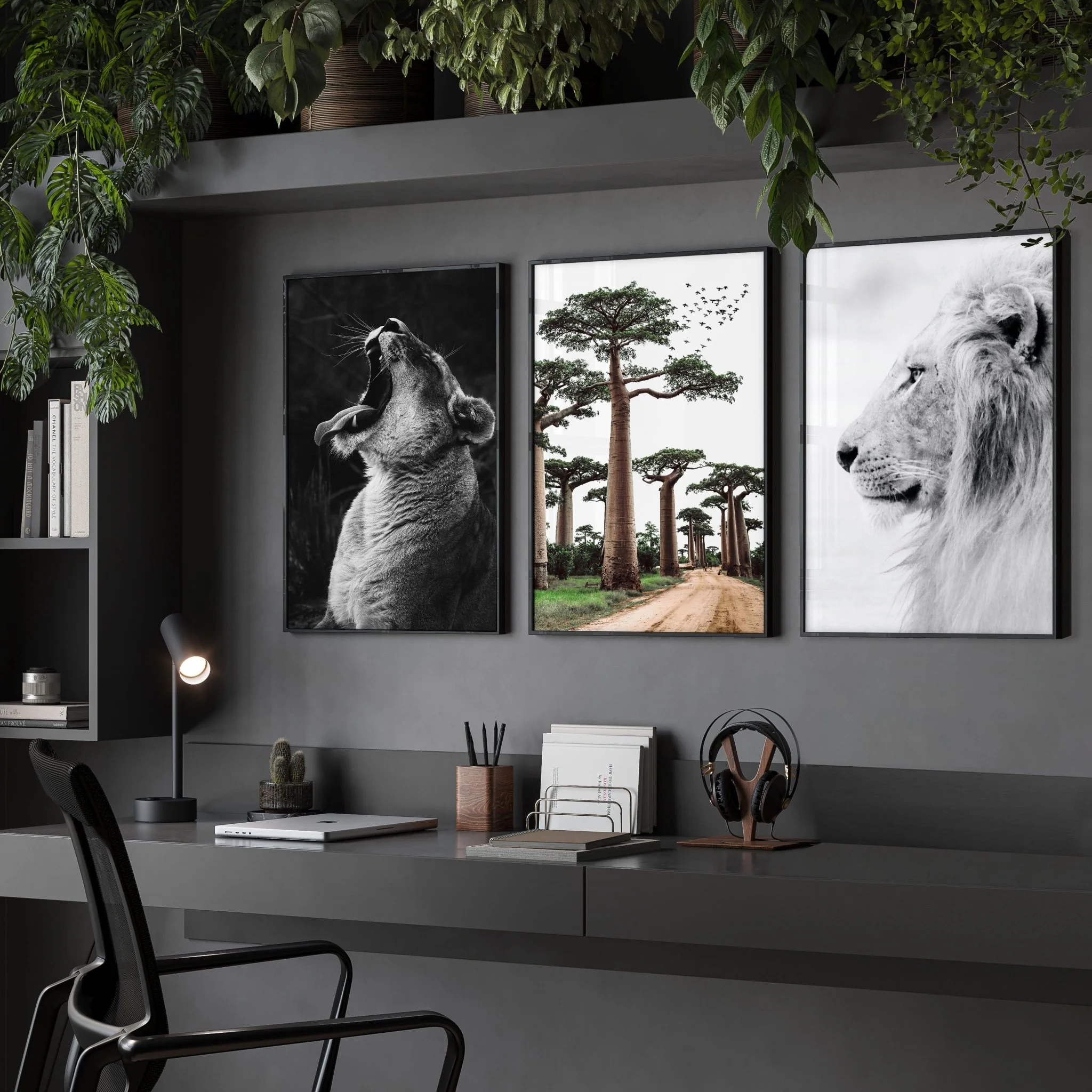 Wall Art Pictures Framed | Set of 3 African Wildlife Wall art Prints - Image 7