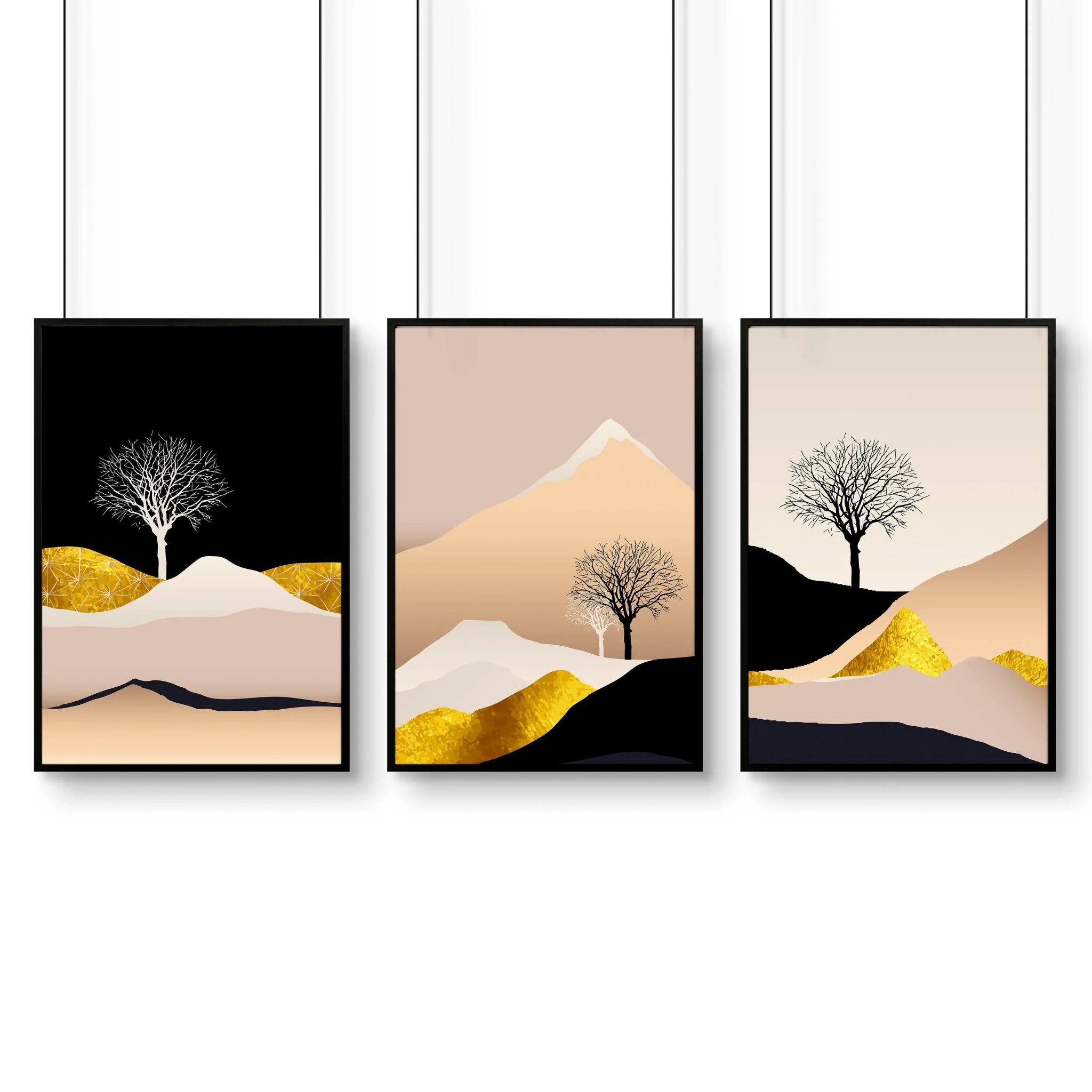 Wall art Scandinavian for office | set of 3 framed wall art - Image 10