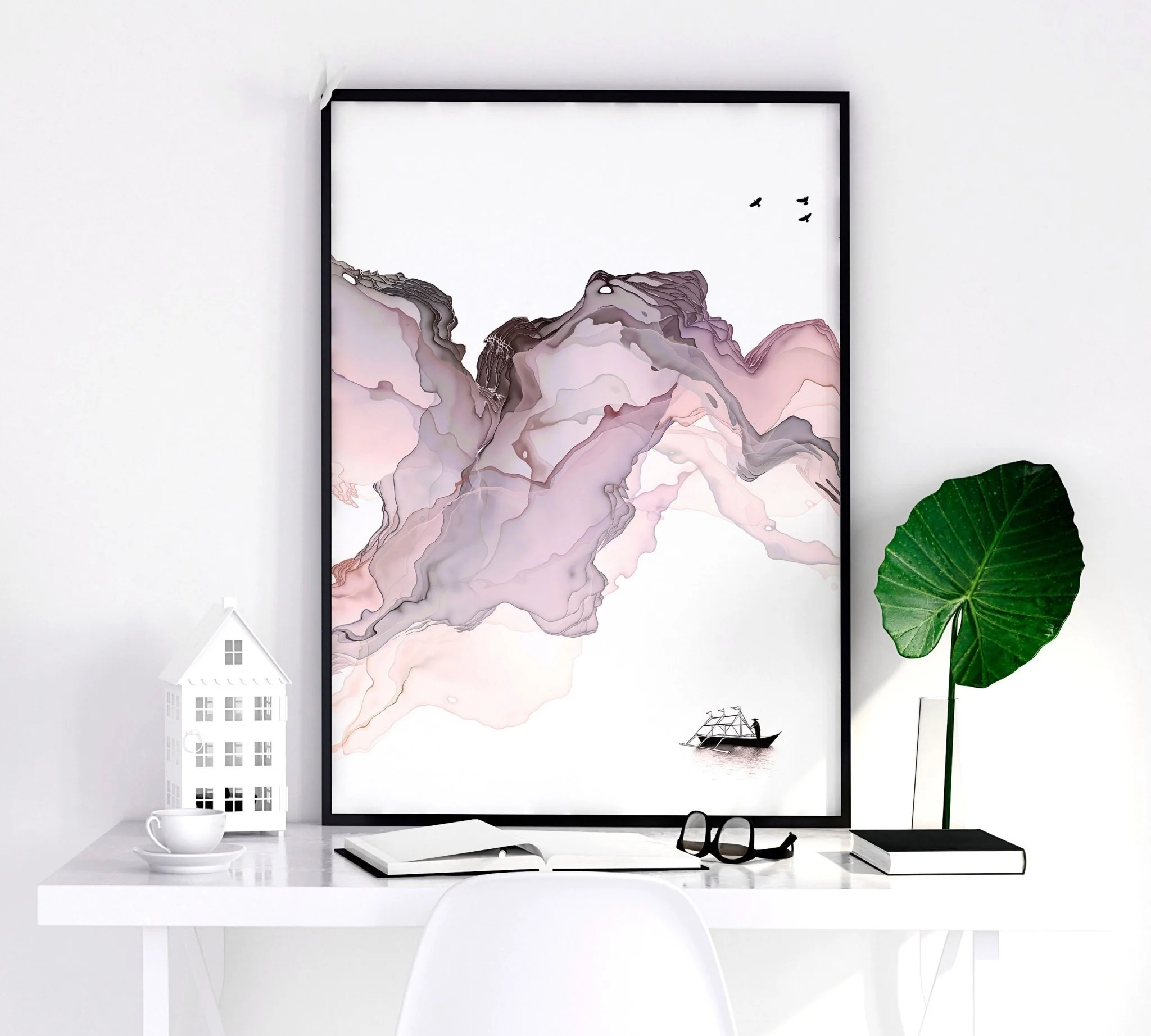 Wall art seaside | set of 3 framed wall art prints - Image 5